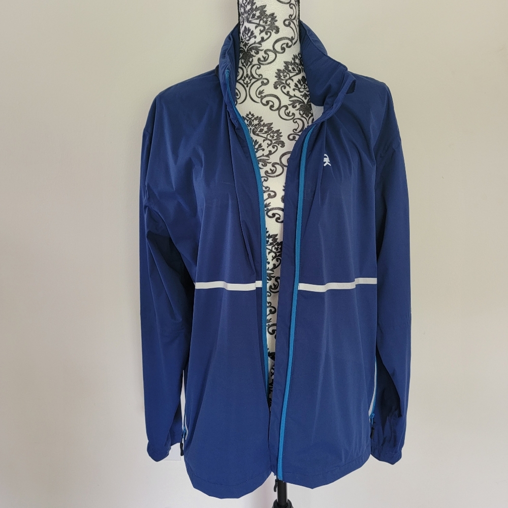 Little Donkey Andy Men's Royal Blue Water Resistant Windbreaker M